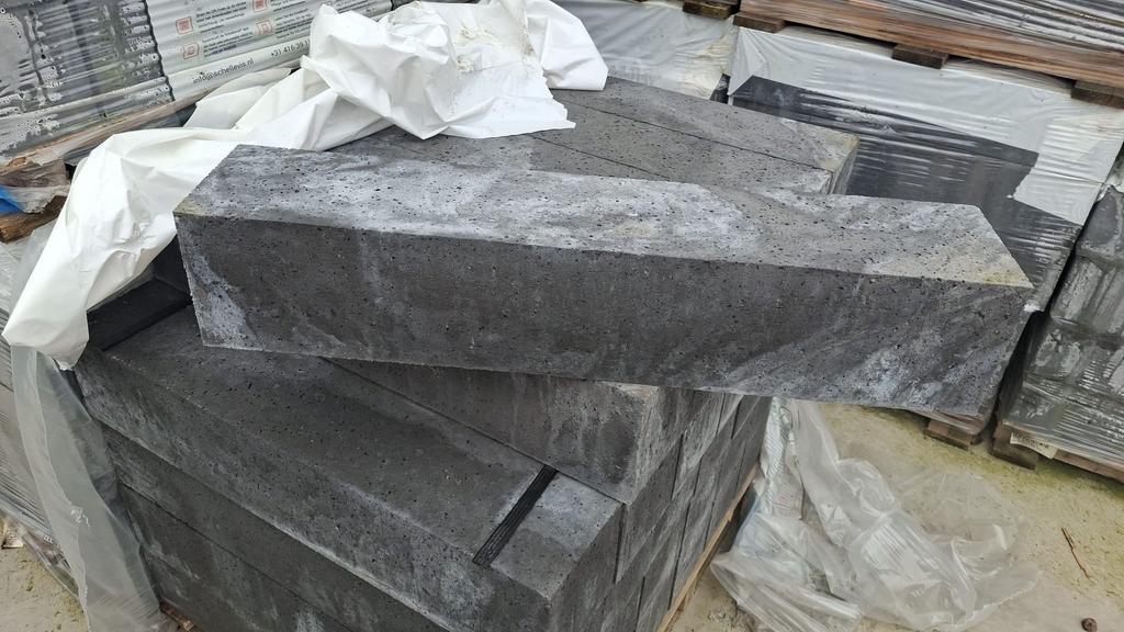 Oud Hollandse banden 75x15x15 antraciet €7,50 p/st borders, Tuin en Terras, Ophalen of Verzenden, Zo goed als nieuw, Minder dan 25 cm