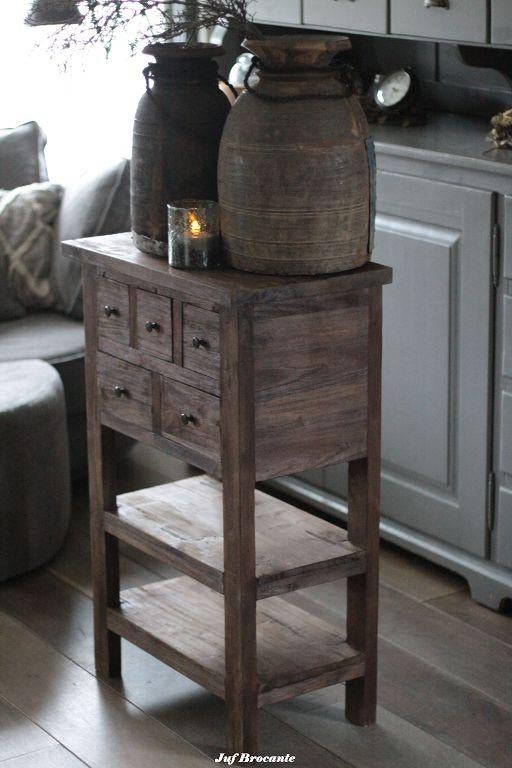 Kast smal massief teak sober, Ophalen, Www.jufbrocante.nl, Www.jufbrocante.nl, Nieuw