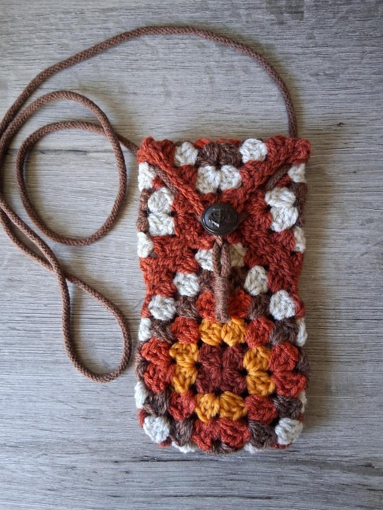 Gehaakt Telefoontasje - Hippe Bohemian Stijl, Ophalen of Verzenden, Nieuw, Hoesje of Tasje