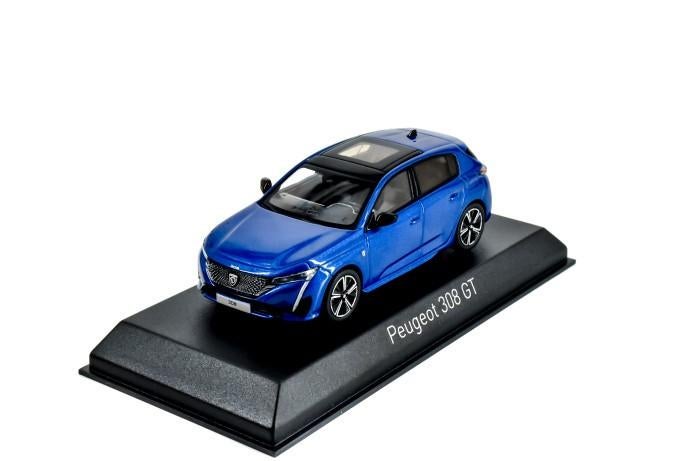 Peugeot 308 GT 2021 Vertigo Blauw Model 1/43 Norev Nieuw, Hobby en Vrije tijd, Modelauto's | 1:43, Auto, Norev, Ophalen of Verzenden