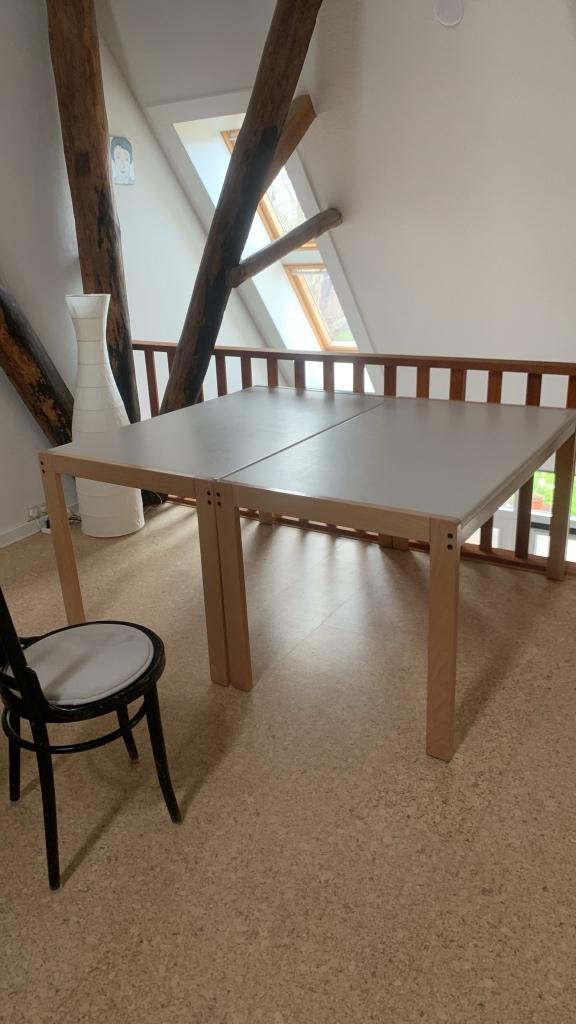 Twee mooie tafels 80x1.40, Ophalen, Gebruikt, 100 tot 150 cm, 50 tot 100 cm