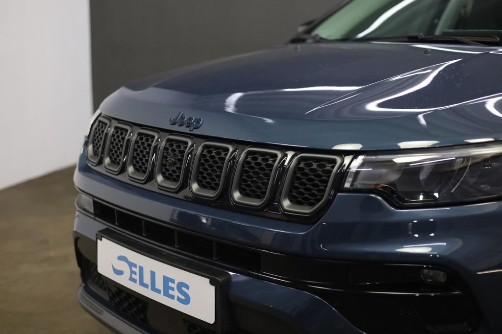 Jeep Compass 4xe 240 Plug-in Hybrid Electric S | Panoramadak, Auto's, Jeep, Automaat, 4 cilinders, Blauw, Overige brandstoffen