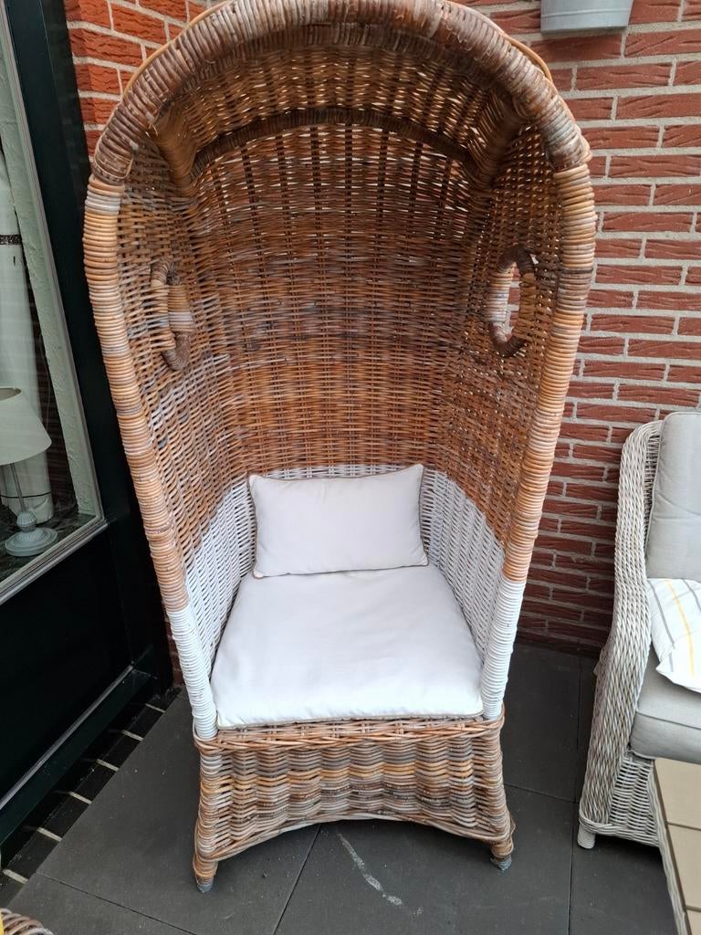 Rotan Strandstoel, Tuin en Terras, Ophalen, Gebruikt, Rotan
