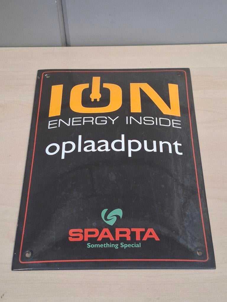 Sparta ION emaille bord / fietsenmaker fietsen, Ophalen of Verzenden, Gebruikt, Reclamebord