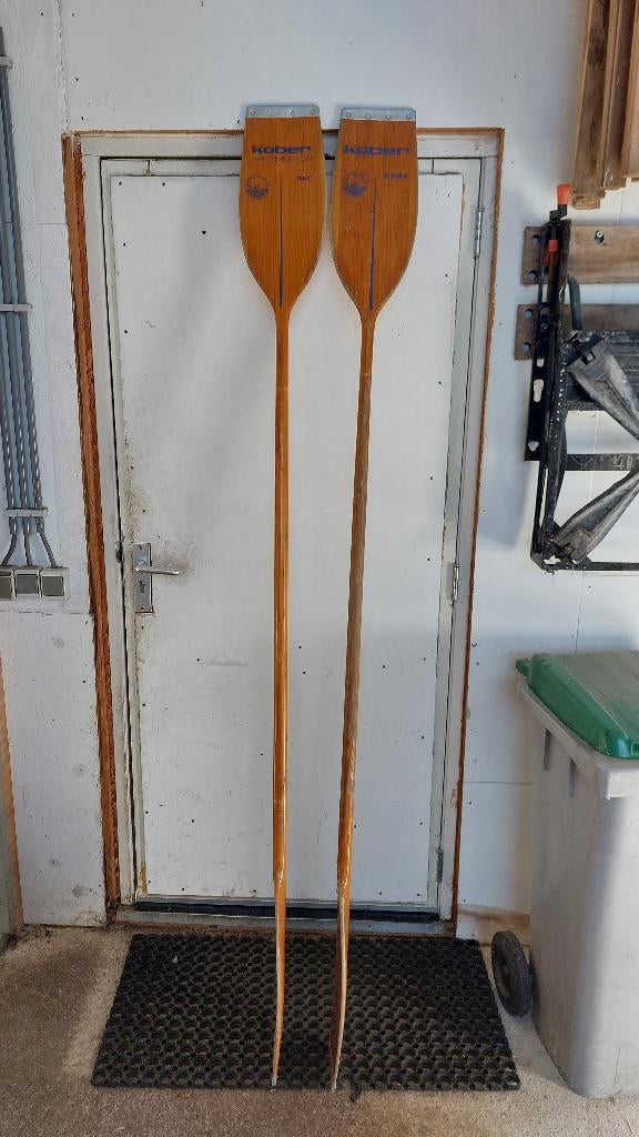 Kober houten peddels, Ophalen, Gebruikt, Dubbelbladige peddel