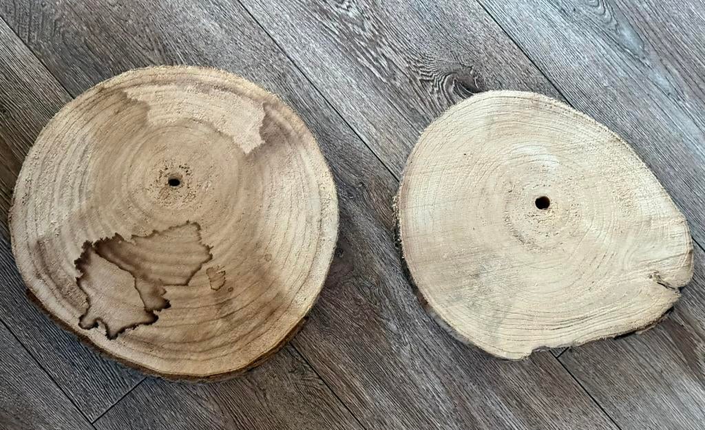 Rustieke Boomschijven / Decoratie schijven (met boorgat), Ophalen of Verzenden, Gebruikt