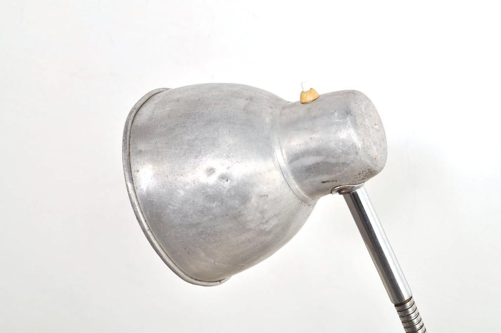 Industriële lamp tafellamp werkplaatslamp flexlamp jaren 50, Ophalen of Verzenden, Gebruikt, 75 cm of meer