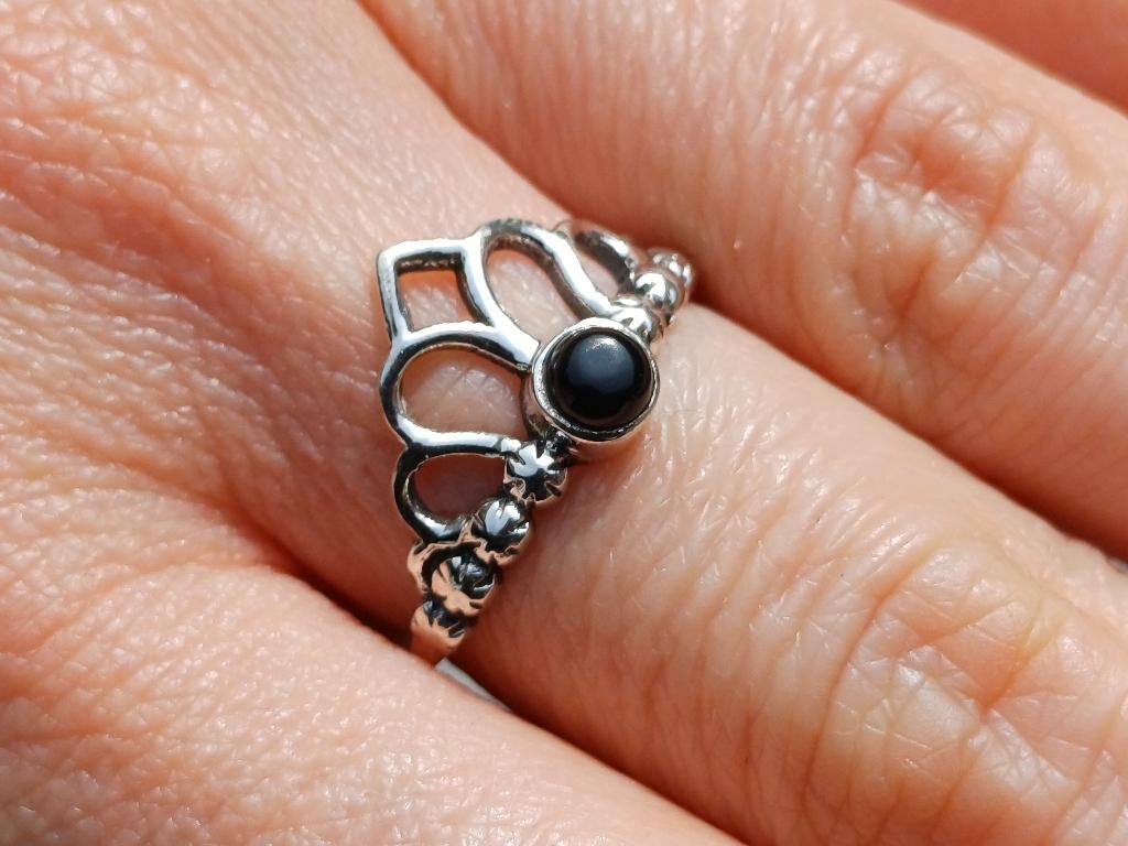 Vanoli 925 zilveren ring met onyx maat 17,75, Daiva1973@hotmail.com, Vanoli, Nieuw, Ophalen of Verzenden
