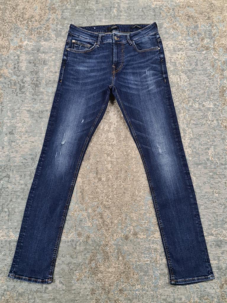 GUESS Super Skinny W33 L32 Skinny STRETCH Bronno3332 Blauw, New Yorkstraat 50, 1175 RD Lijnden, Blauw, Ophalen of Verzenden, Zo goed als nieuw
