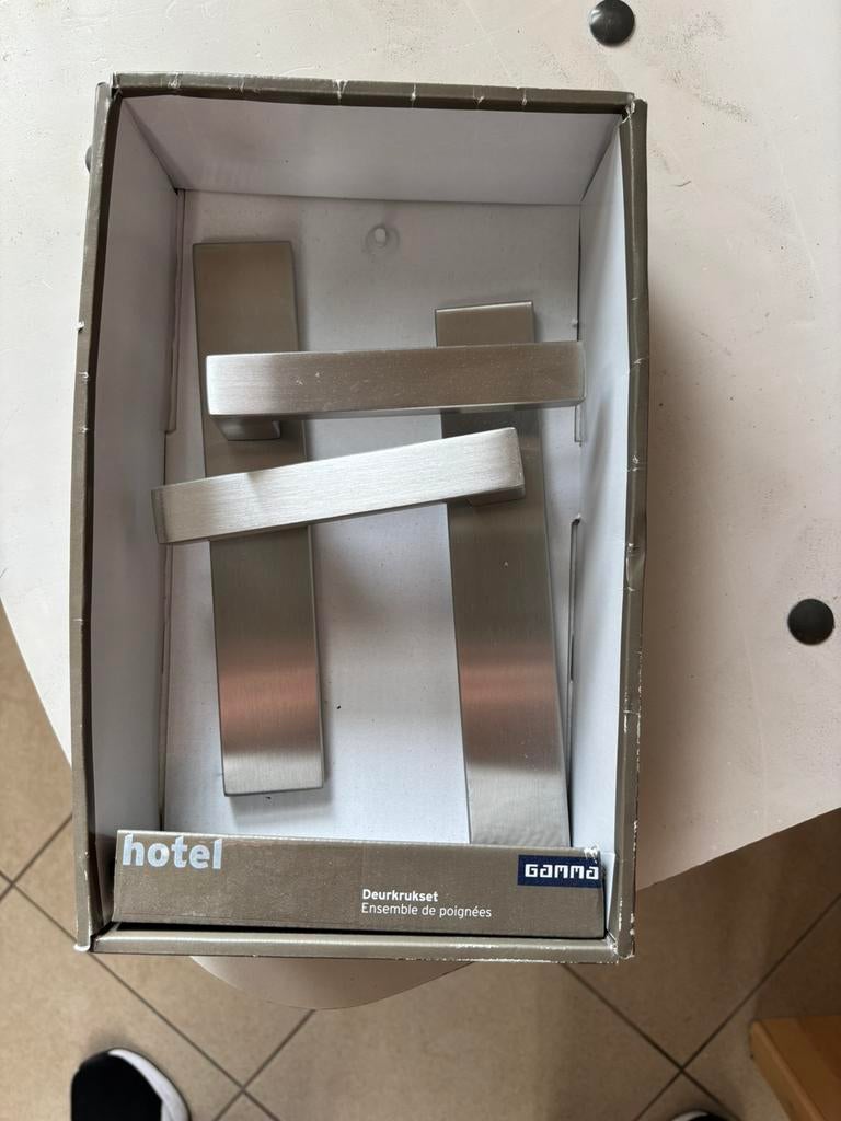 Deurkrukset, Doe-het-zelf en Verbouw, Hang- en Sluitwerk, Ophalen, Nieuw, Klink of Kruk