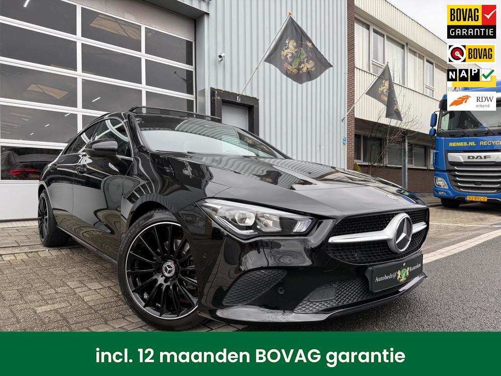 Mercedes-Benz CLA-klasse AMG LMV18/CAM/NAVI/NIGHT/VIRTU/PANO, Gebruikt, 4 cilinders, Leder en Stof, Zwart