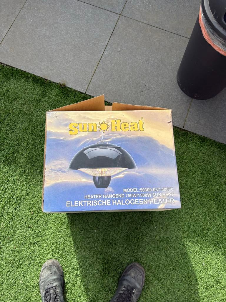 Sun Heat Hangende Elektrische Halogeen Heater 1500W, Ophalen of Verzenden, Nieuw, Elektrisch, Plafond