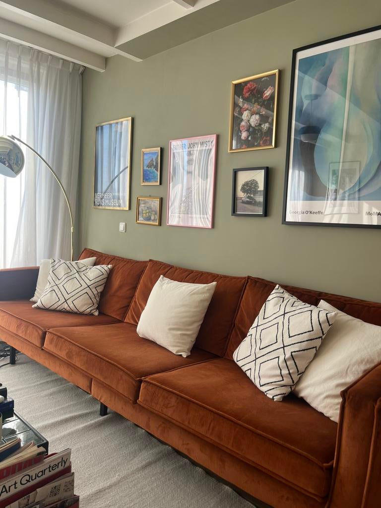 WOOOD Bank / Sofa velvet roest, Ophalen, Zo goed als nieuw, 75 tot 100 cm