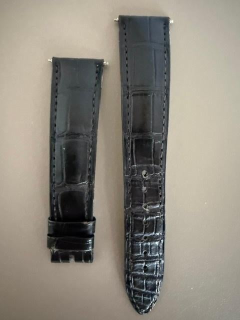 Izgs Jaeger-LeCoultre alligator bruin horlogebandje, Ophalen of Verzenden, Gebruikt