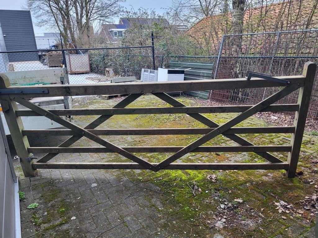 Hek poort weiland tuinpoort draaihek toegangspoort tuinhek, Ophalen, Hout, Tuinhek