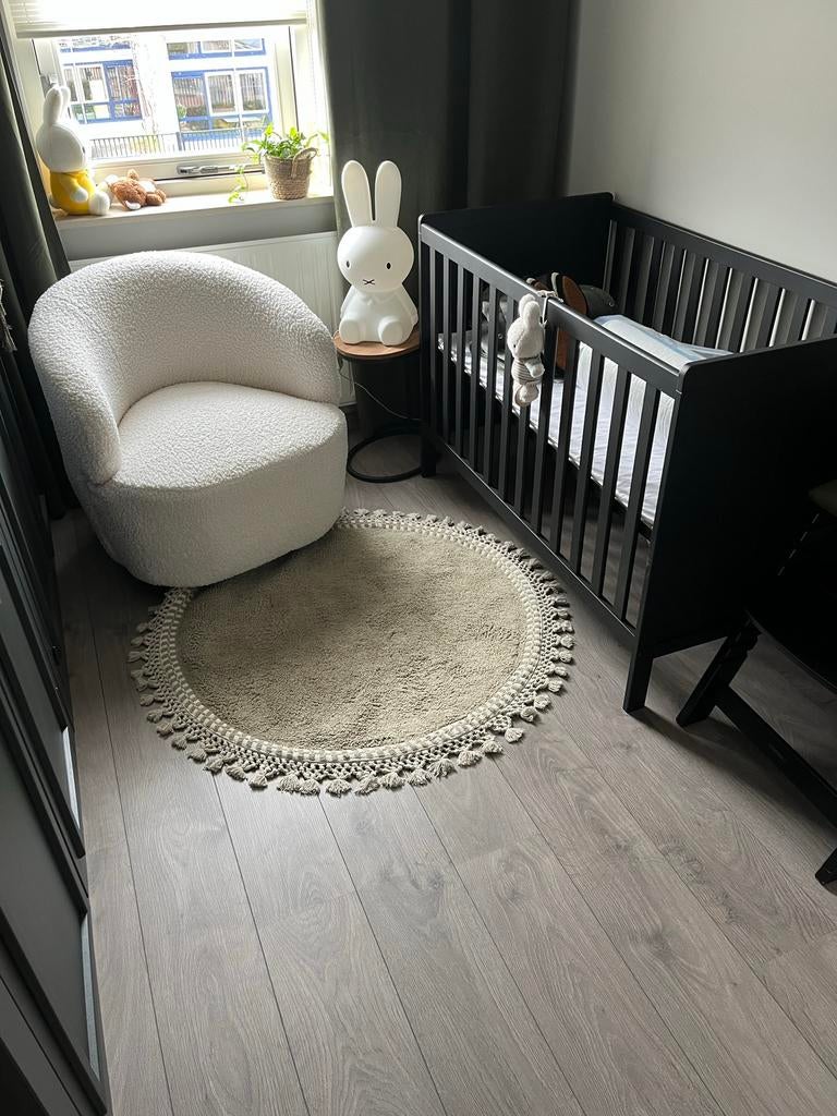 Europe Baby Ralph Ledikant 60 x 120 cm - Mat Zwart, Ophalen, Gebruikt, Jongetje of Meisje