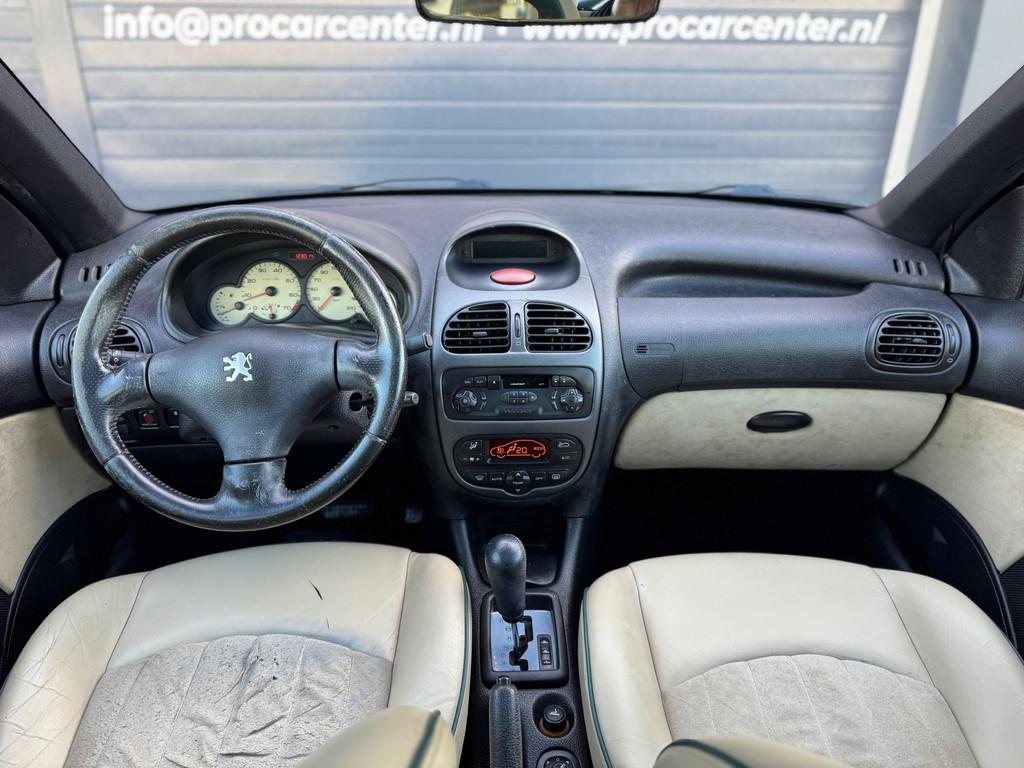 Peugeot 206 1.6-16V Roland Garros AUT|PANO|CLIMATE|EL.RAMEN|, 4 cilinders, 1039 kg, Bedrijf, Elektrische ramen