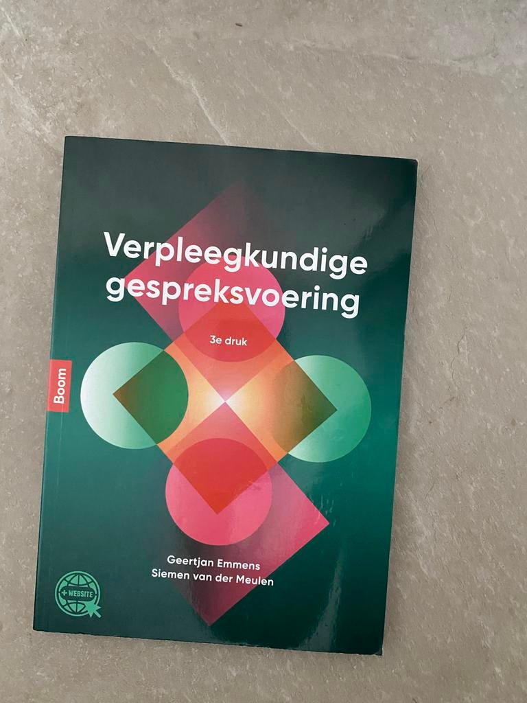 Verpleegkundige gespreksvoering 3e druk, Boeken, Studieboeken en Cursussen, Ophalen of Verzenden, Gamma, Gelezen, HBO