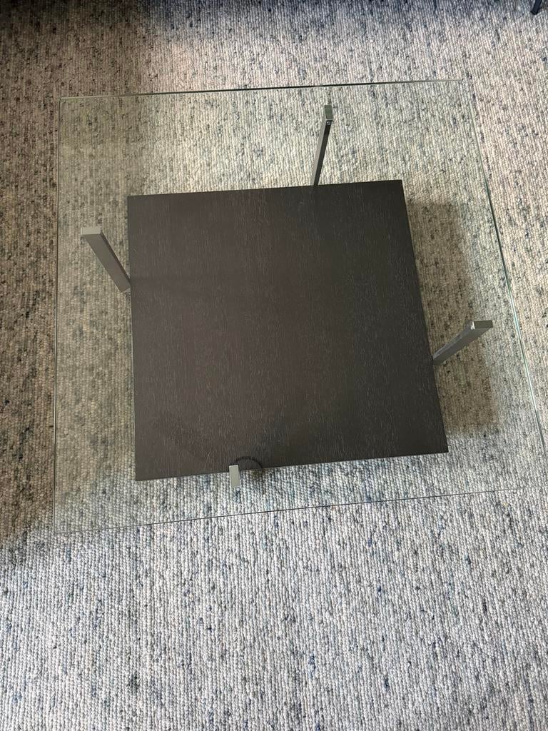 Moderne glazen Salon Tafel van Rolf Benz, Huis en Inrichting, Ophalen, Gebruikt, 100 tot 150 cm, 50 tot 100 cm