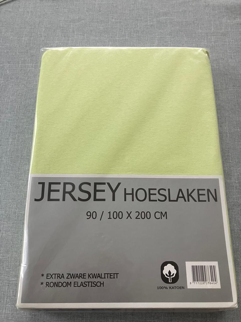 Nieuw Jersey Hoeslaken 90/100 x 200 cm , Dekbedovertrek, Nieuw, Ophalen of Verzenden, Overige kleuren