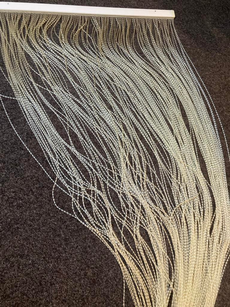 Vliegengordijn met kunststof hangers, Ophalen, Gebruikt, Wit, 50 tot 100 cm