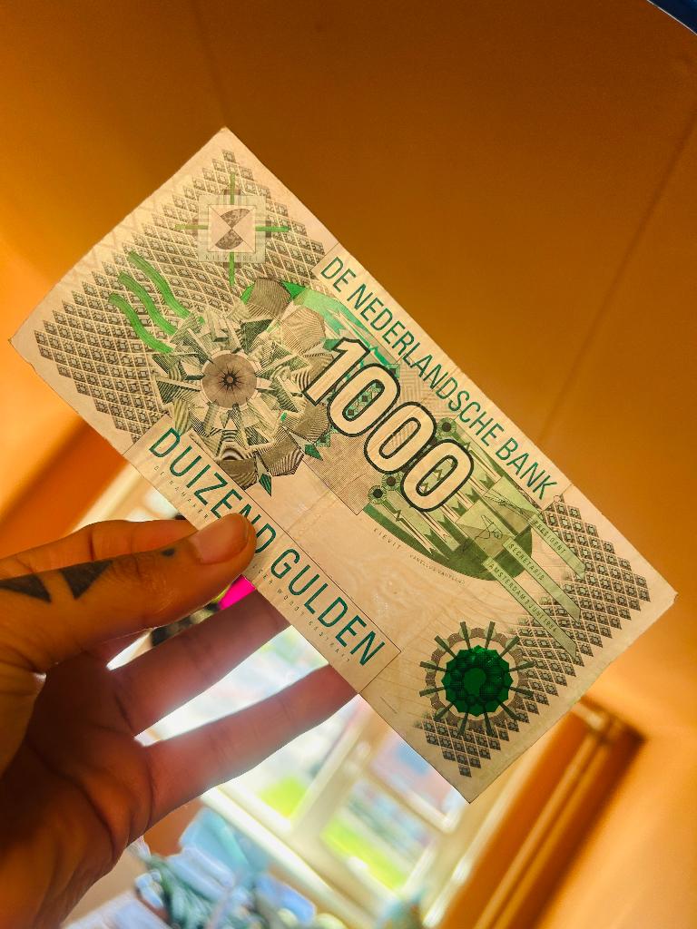 Biljet van 1000 gulden, Ophalen, 1000 gulden