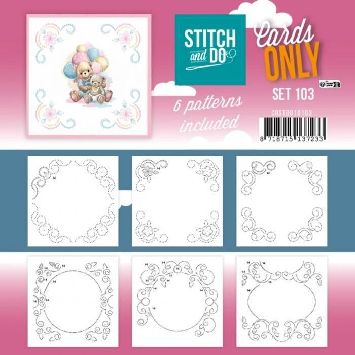 Stitch and Do Cards only 103 en 6 verschillende oplegkaartje, Hobby en Vrije tijd, Kaarten | Zelf maken, Blanco kaart of Basiskaart