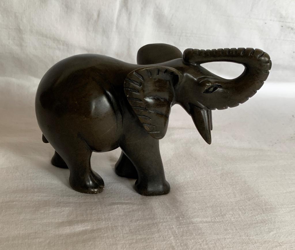 Vintage spekstenen olifant, Ophalen of Verzenden, Gebruikt, Dier