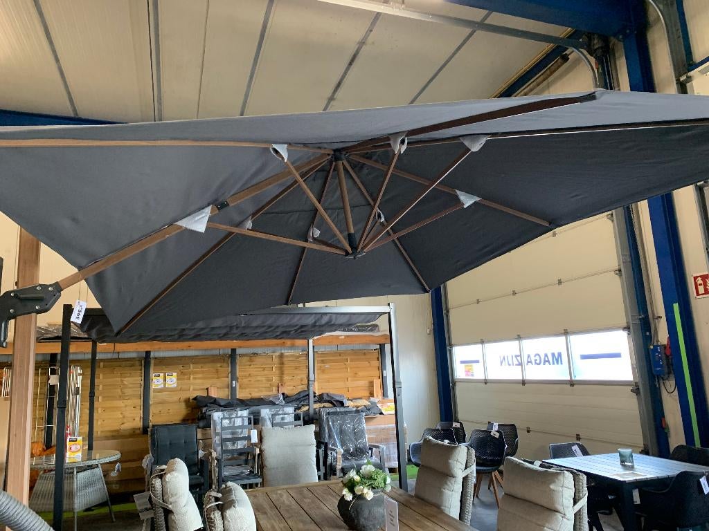 Zweefparasol rechthoekig, Tuin en Terras, Ophalen, Verstelbaar, Nieuw, Zweefparasol