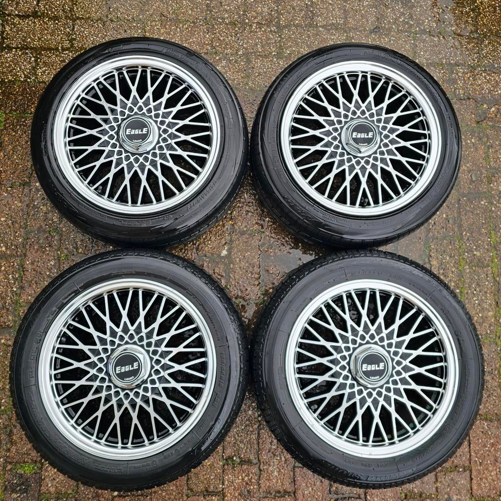 4x100 7J x 15inch Lenso Eagle 15" 175/55R15, Auto-onderdelen, Banden en Velgen, Ophalen