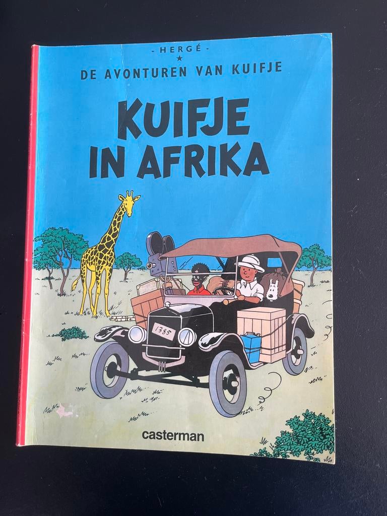 Kuifje in Afrika - Eerste editie 1946, Eén stripboek, Ophalen of Verzenden, Gelezen