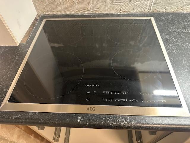 AEG inductie kook plaat, Ophalen, Gebruikt, 4 kookzones, Inbouw