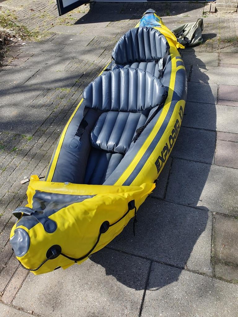 Kano opblaasbaar voor twee personen, Watersport en Boten, Kano's, Ophalen, Zo goed als nieuw, Twee personen, Kajak