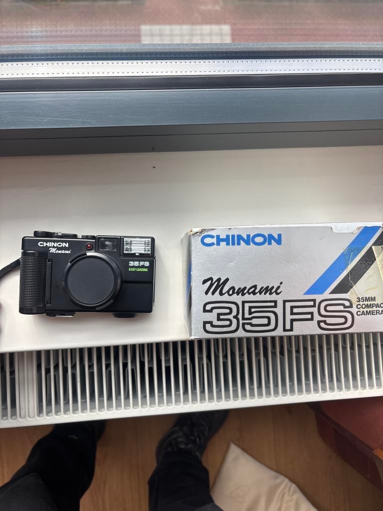 Chinon Monami 35FS analoge camera, Audio, Tv en Foto, Fotocamera's Analoog, Ophalen of Verzenden, Gebruikt, Compact, Overige Merken