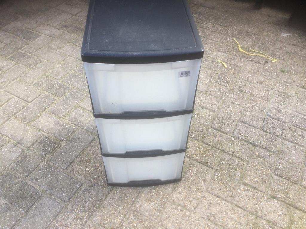 Ladenkast, Ophalen, 50 tot 100 cm, Zo goed als nieuw, 3 of 4 laden