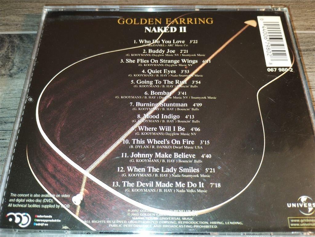 Golden Earring - Naked II, Ophalen of Verzenden, Zo goed als nieuw, Poprock