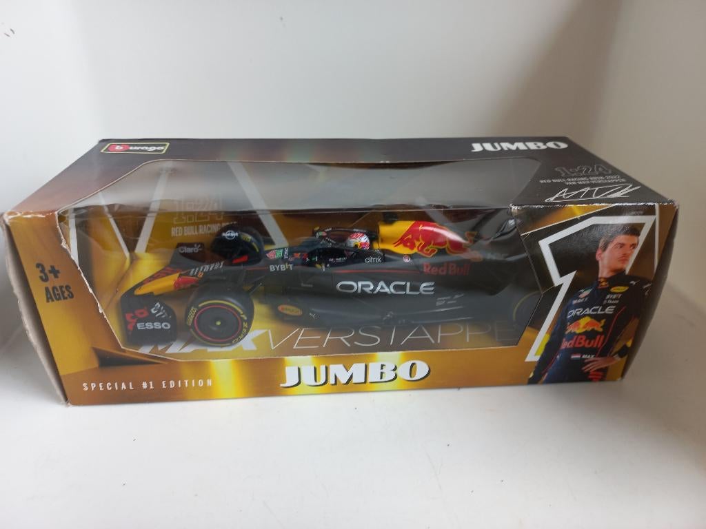 Max Verstappen 2022 Red Bull Jumbo 1:24 Bburago 116, Ophalen of Verzenden, Nieuw, Auto, Bburago