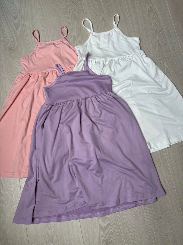 3 Nieuwe Shein Jurkjes Maat 116/120, Ophalen of Verzenden, Nieuw, Meisje, Jurk of Rok