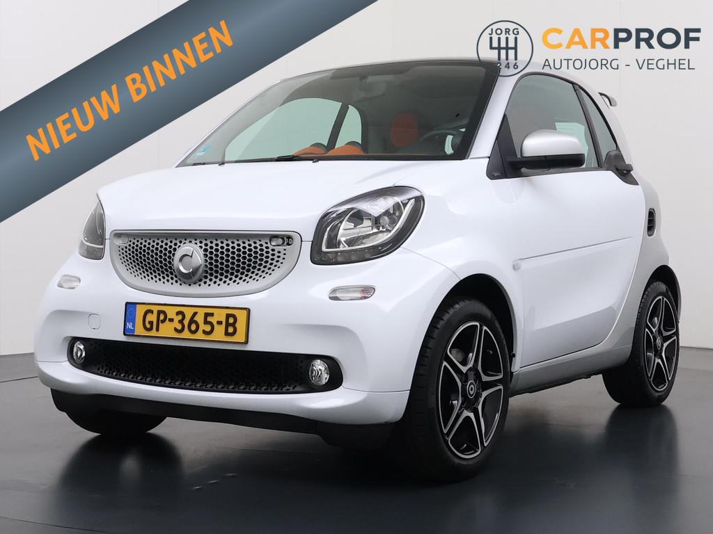 smart fortwo 1.0 Turbo Passion Panoramadak | Cruise controle, 898 cc, Gebruikt, Euro 6, Wit