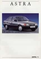 Opel Astra F of Cabrio originele brochure/auto folder 91 '93, Ophalen of Verzenden, Zo goed als nieuw, Opel