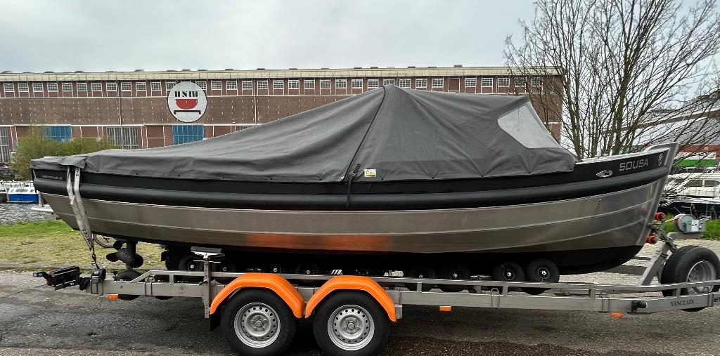 Van Vossen E-sloep 650, Ophalen, Gebruikt, Tot 10 pk, Binnenboordmotor