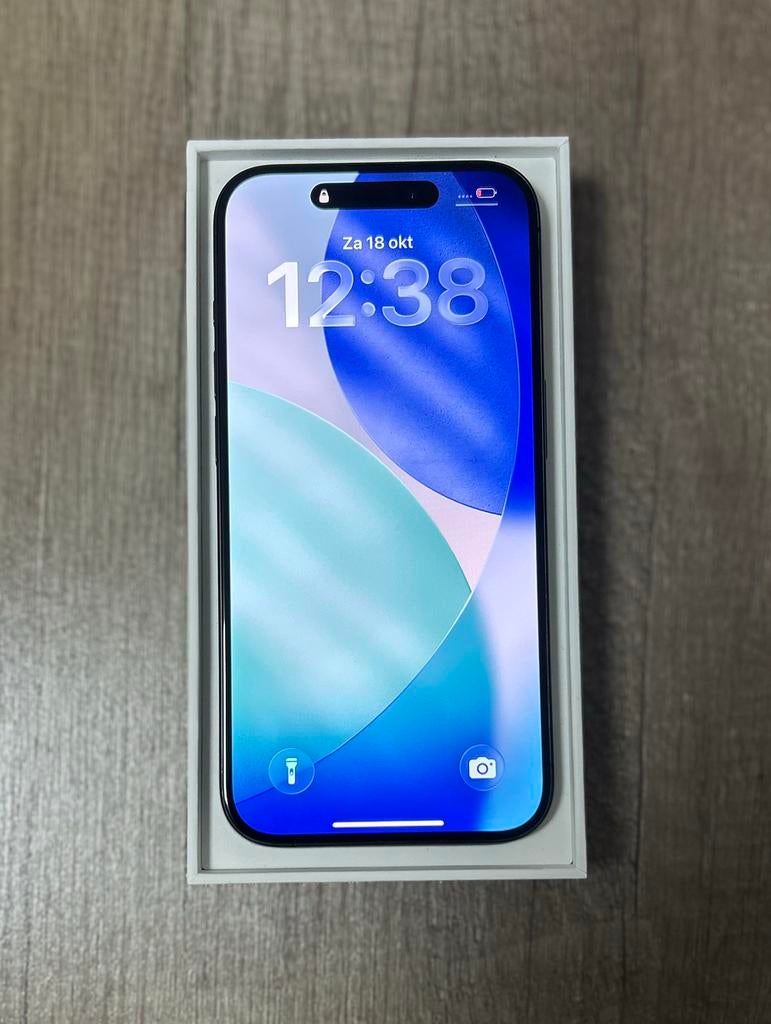 iPhone 15 Pro 128GB Zwart Titanium – ALS NIEUW!, Telecommunicatie, Mobiele telefoons | Apple iPhone, 128 GB, Zwart, 88 %, Ophalen of Verzenden