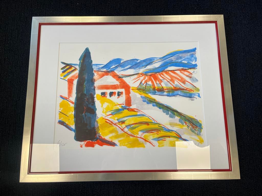 Originele Jan Cremer "Toscaanse serie" zeefdruk 6/125, Ophalen