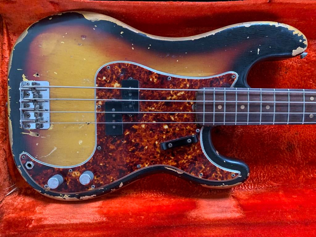 Fender P bass 1964, Muziek en Instrumenten, Ophalen of Verzenden, Gebruikt, Elektrisch