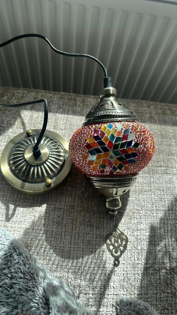 Oosterse lamp, Ophalen, Nieuw, Glas, Minder dan 50 cm