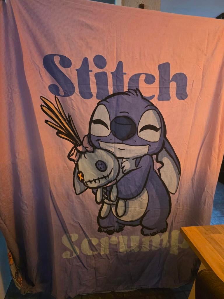 2 persoons Stitch dekbedovertrek met 2 kussenslopen, Ophalen of Verzenden, Tweepersoons, Dekbedovertrek