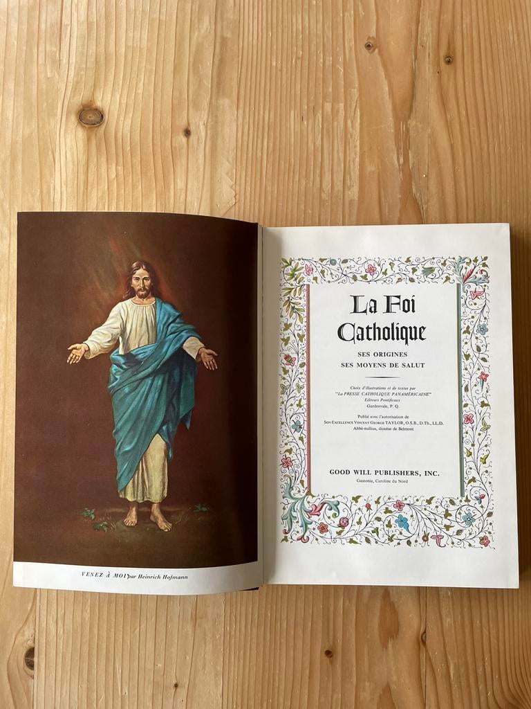 BOEK LA FOI CATHOLIQUE UITGEGEVEN 1955, Ophalen of Verzenden, Zo goed als nieuw, Boek, Christendom | Katholiek