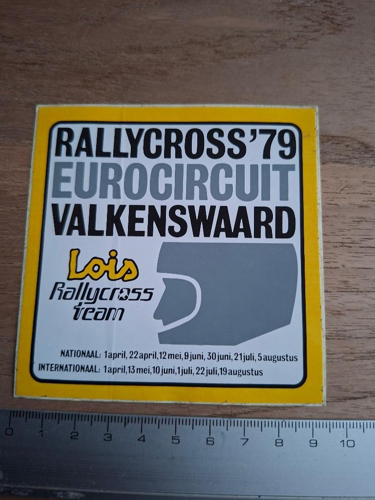 Sticker rally eurocircuit Valkenswaard, Ophalen of Verzenden, Zo goed als nieuw, Auto of Motor