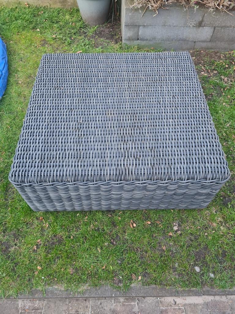 Beach 7 hocker grijs wicker, Tuin en Terras, Ophalen of Verzenden