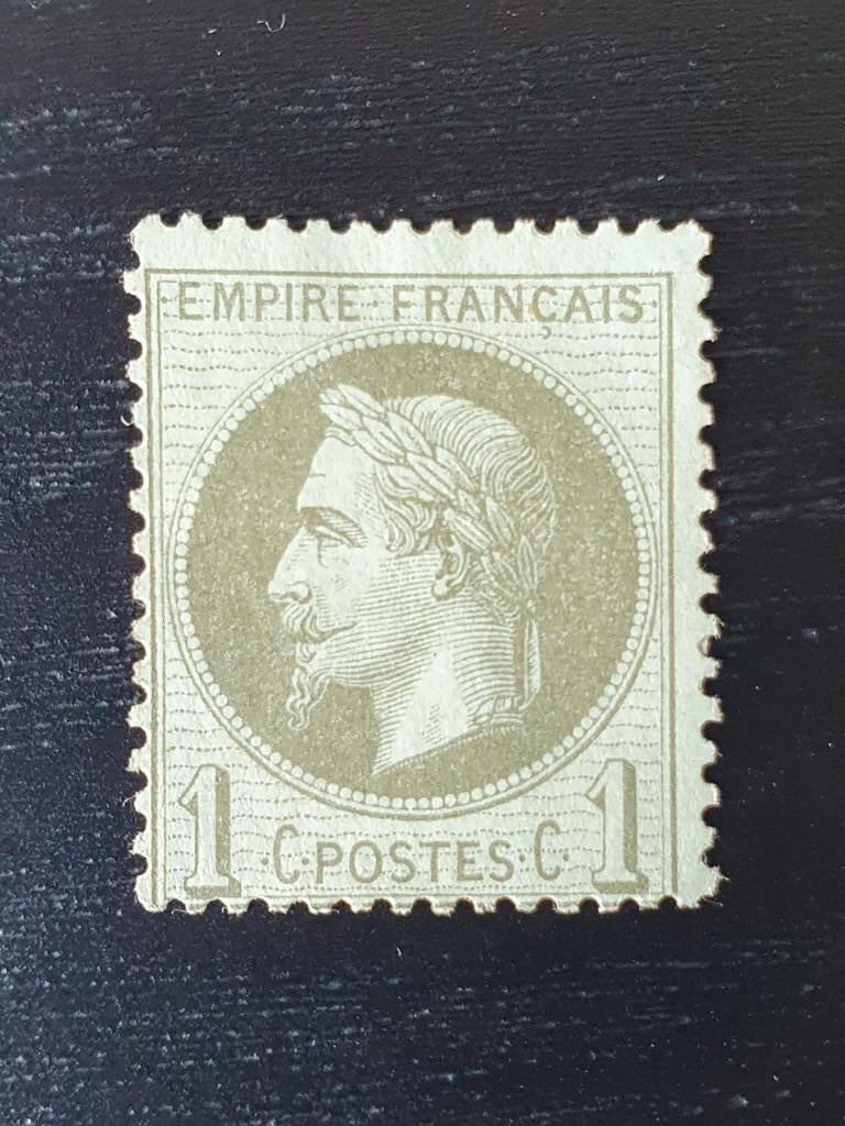 Frankrijk 1870 Napoleon III 1ct Michel 24 ongestempeld, Verzenden